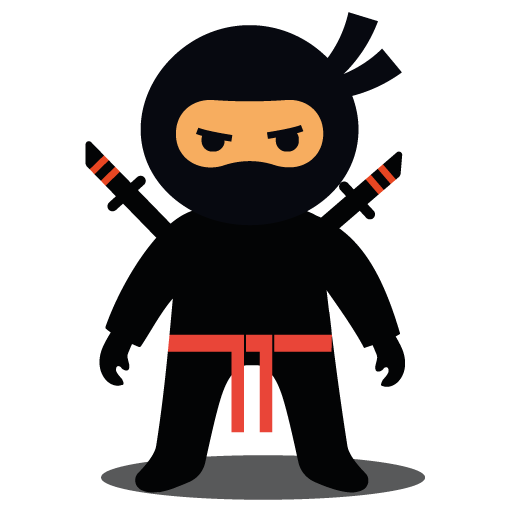ninja front stance for website logo WebCare ninjas small business website support